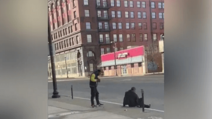 Execution homeless man