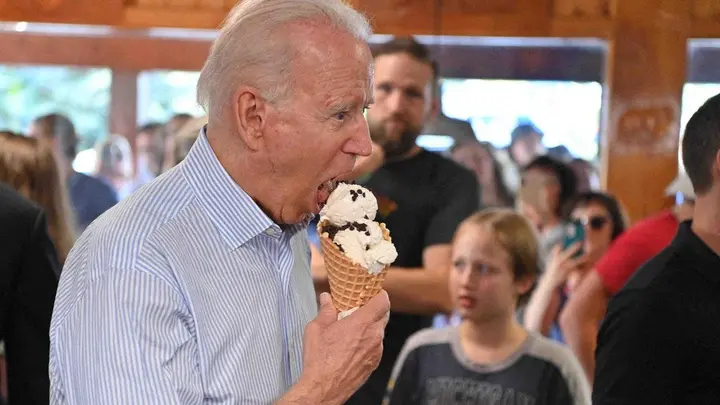 Joe Biden a jeho zmrzlina Joe Biden a jeho zmrzlina